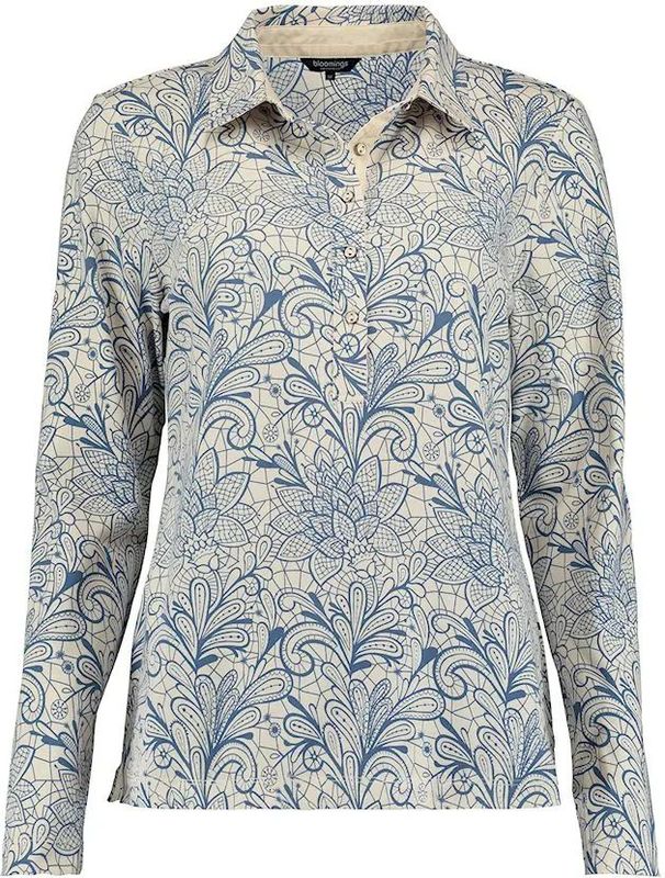 Bloomings - Polo SLT14-8832 - Poloshirt - Met Bloemenpatroon