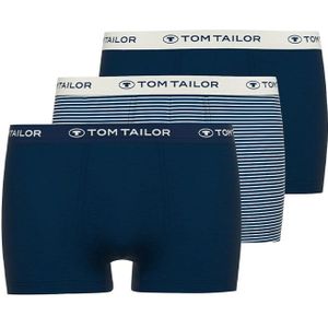 Tom Tailor - Boxershort Buffer - Blauw - Set van 3 - Katoenmix - Nauwsluitend