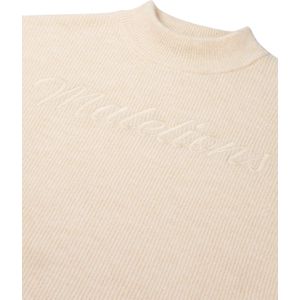 Malelions - Women Embroidered Knit Sweater - Beige - Sweater