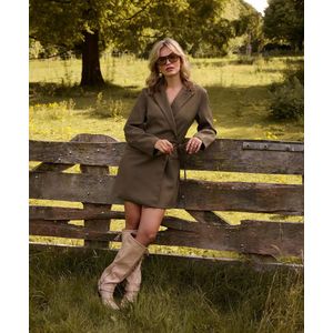 Ydence - Blazer Jurk - Groen