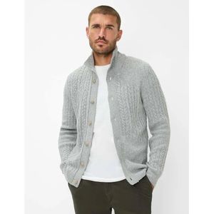 Brax - Style JEFF - Gebreid Vest - Lichtgrijs - Soft Wool