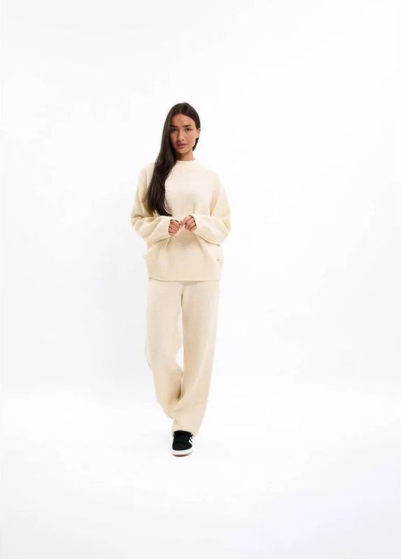 Malelions Women Knit Pants - Beige XS