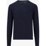 Fynch-Hatton Trui ronde halsdonkerblauw, Effen