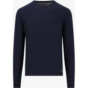 Fynch-Hatton Trui ronde halsdonkerblauw, Effen