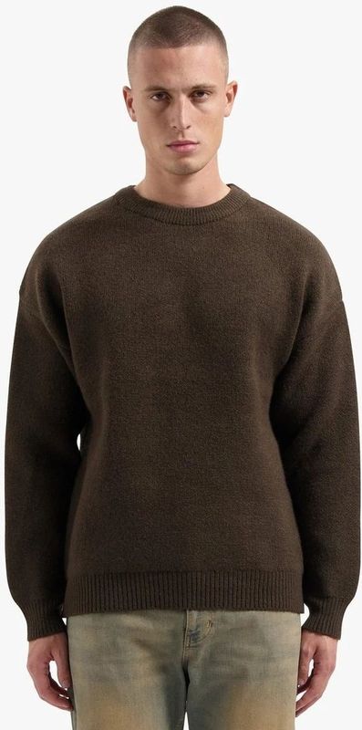 Croyez Gallery Knit Sweater - Brown XXS