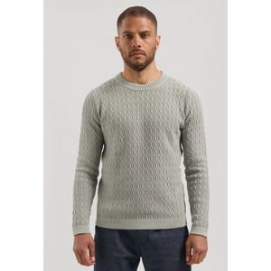 Dstrezzed - Novel Crewneck - Gebreide Trui - Grijs - Katoen