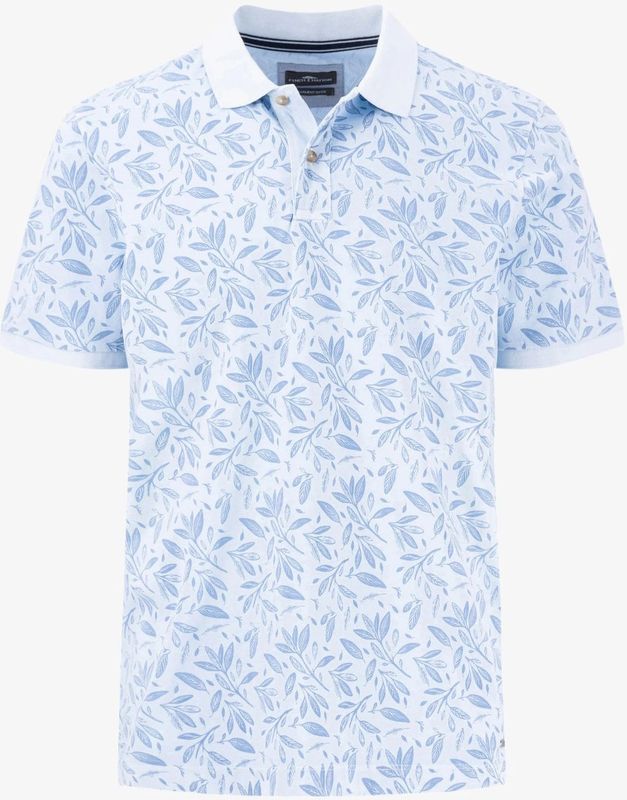 Fynch Hatton Sunfaded Aop Korte Mouw Poloshirt