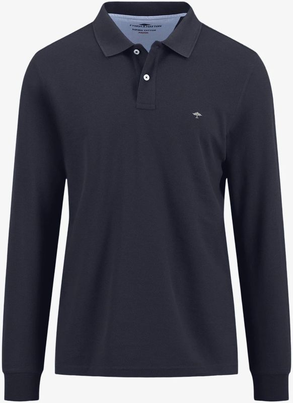 Fynch Hatton - 15141701 - Lange Mouw Poloshirt