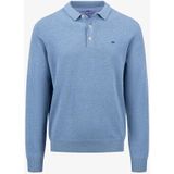 Fynch Hatton - 1414240 - Poloshirt - Effen Kleur - Lange Mouw - Casual Fit - 100% Katoen