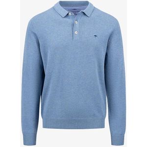 Fynch Hatton - 1414240 - Poloshirt - Effen Kleur - Lange Mouw - Casual Fit - 100% Katoen