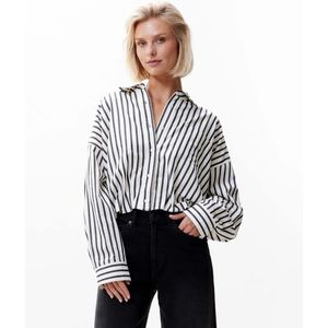 Catwalk Junkie Blouse Cropped Stripe