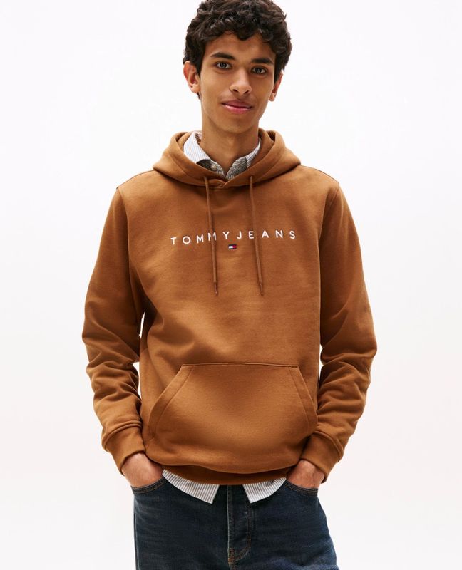 Tommy Jeans - Linear Logo - Hoodie - Katoenmix - Normale Pasvorm