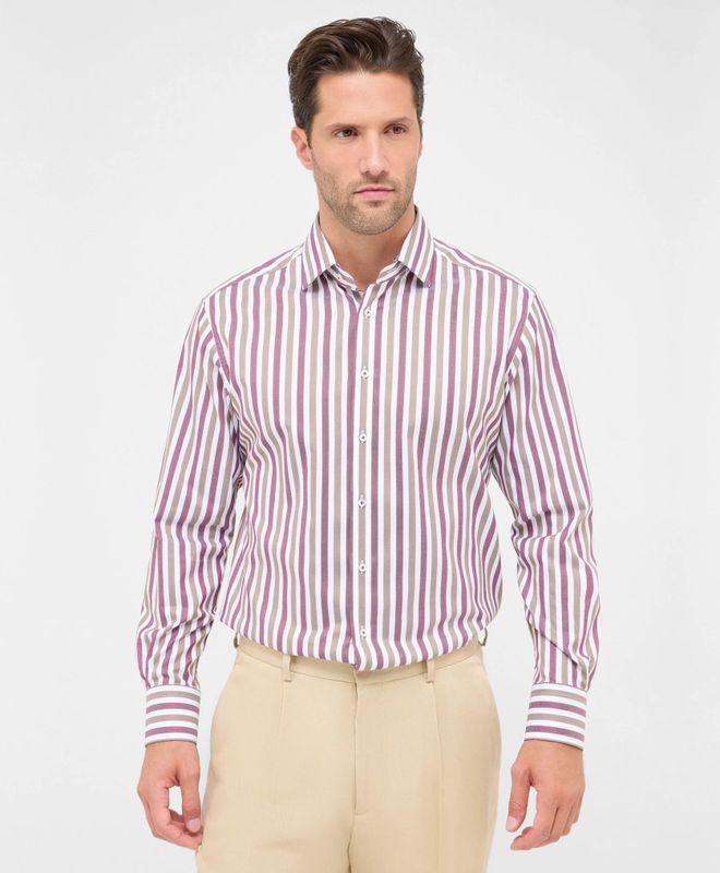 Eterna - Overhemd - Rood - MODERN FIT - Lange Mouwen - NON IRON