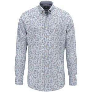 Fynch-Hatton - Overhemd - Lichtblauw - Leaved Regular Fit
