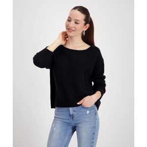 monari - Trui - Zwart - Knitwear - Lange Mouw