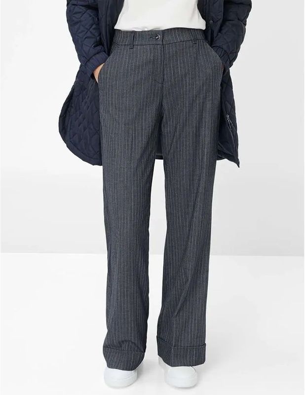 Brax - Style MAINE - Palazzobroek - Donkerblauw - Wide Leg