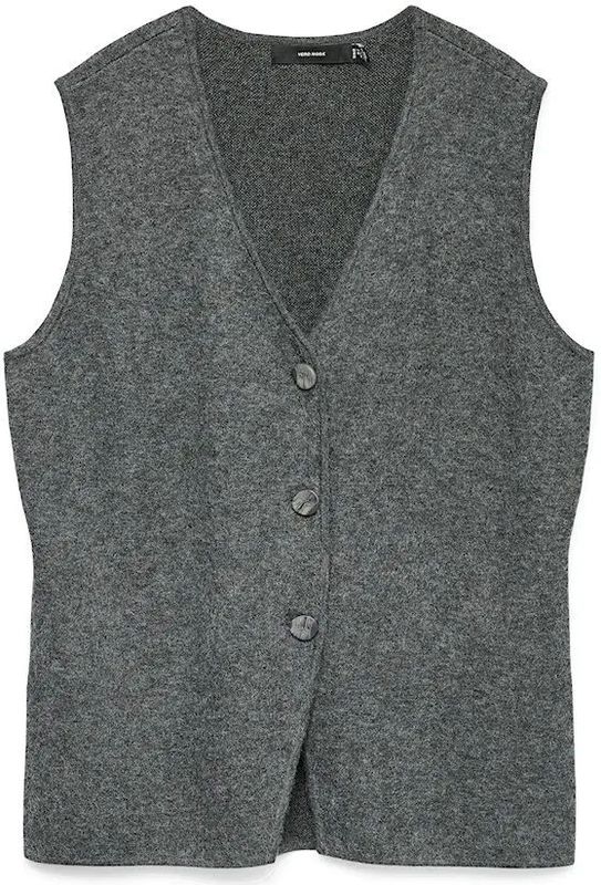 VERO MODA CURVE - Gilet - Grijs