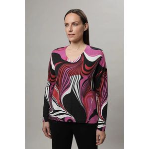 golléhaug Trui V-Hals Allover Print