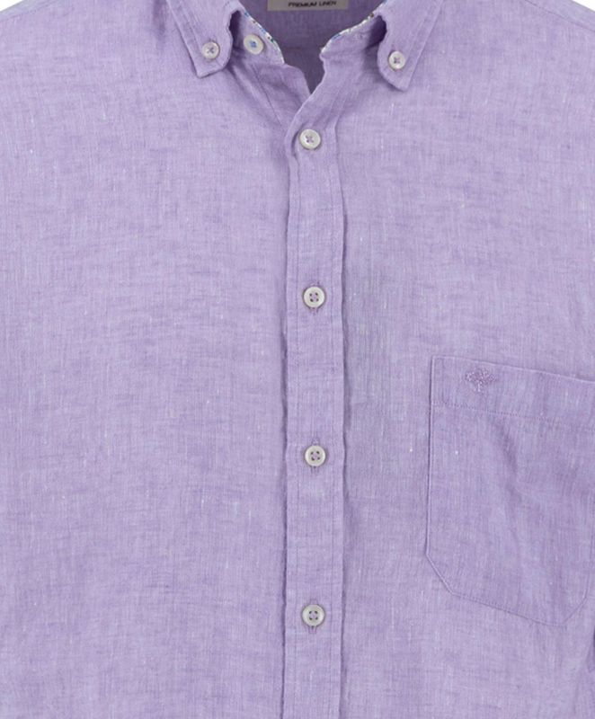 Fynch Hatton - Zomer Linnen - Overhemd - Korte Mouwen