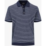 Regular fit poloshirt met ribboorden