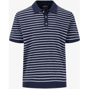 Regular fit poloshirt met ribboorden