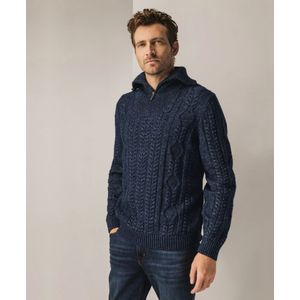 State of Art Trui Half-Zip Gevlochten