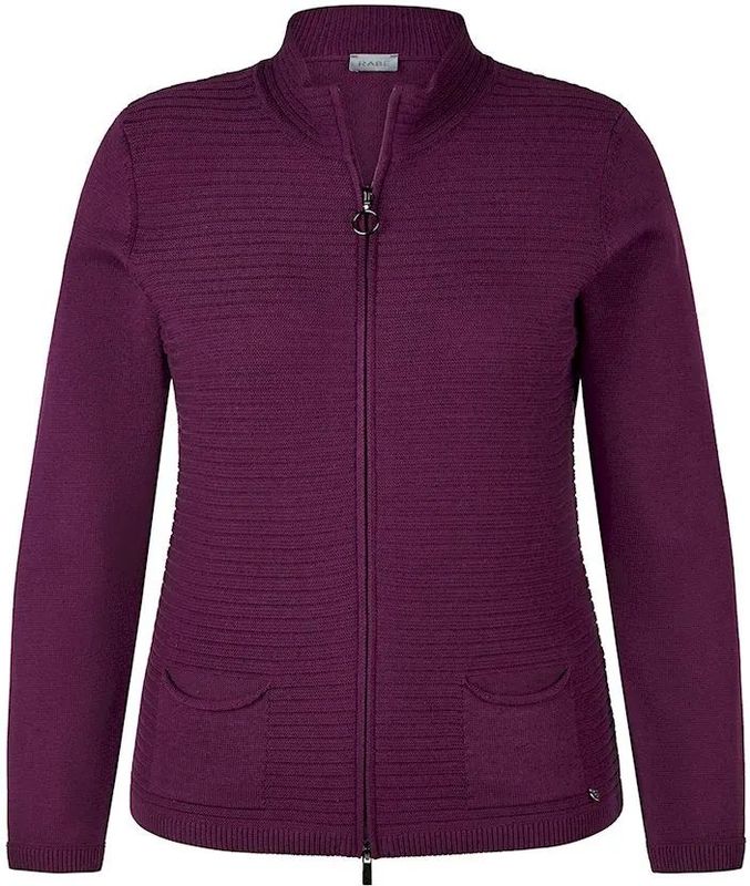 Rabe - Vest - Pruim - Met Rits en Staande Kraag