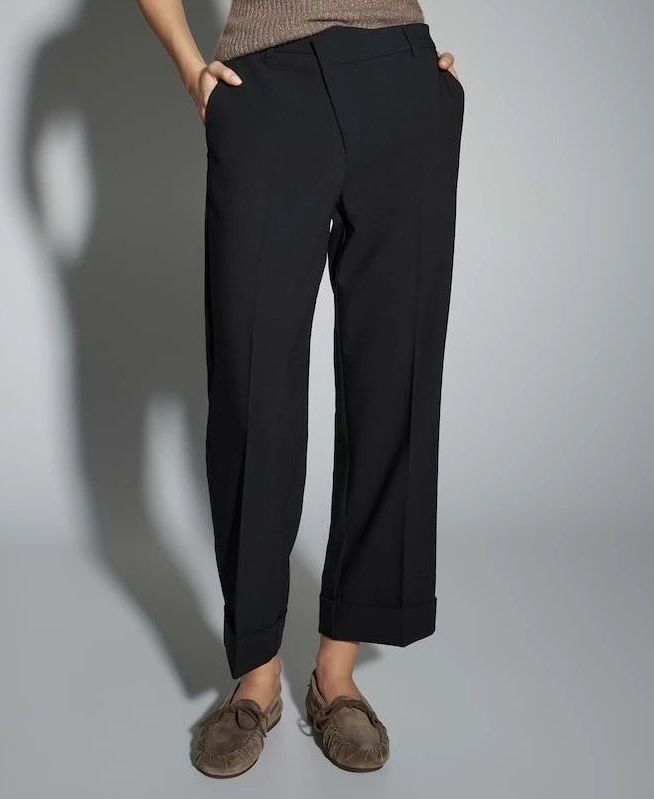 Regular fit broek met viscose