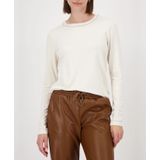 monari - Shirt - Wit - Lange Mouwen - Normale Pasvorm