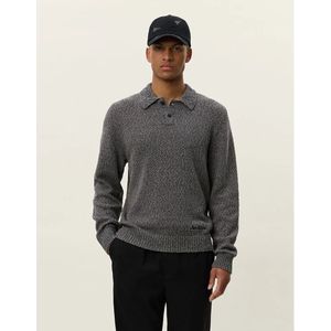 Les Deux - Billy Mouliné - Gebreide Polo - Grijs - Katoen