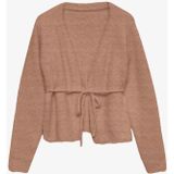 VERO MODA Gebreid vest 'VMSORRENTO'  lichtbruin