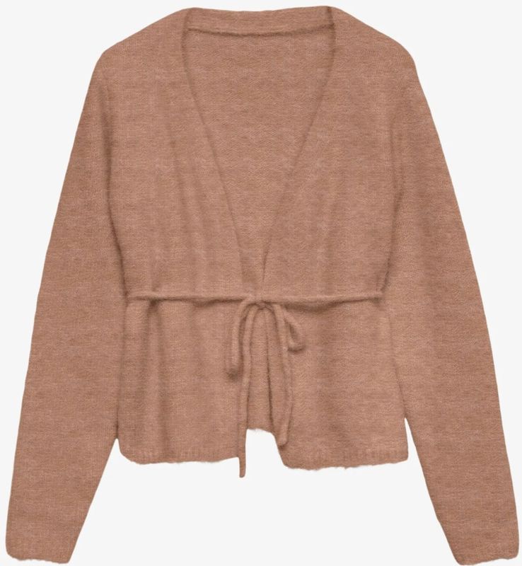 VERO MODA Gebreid vest 'VMSORRENTO'  lichtbruin