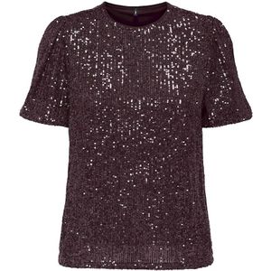 Only - Onlana - T-shirt - Wijn