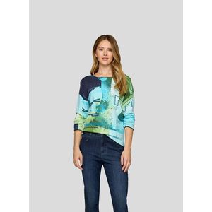 Rabe - Trui - Blauw - Allover Print