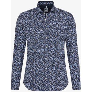 Brax - Style HAROLD - Overhemd - Blauw - Licht Flanel - Puur Katoen