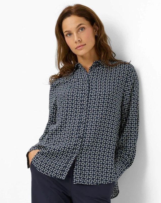 Brax Dames  Style VIC navy, donkerblauw, maat 34