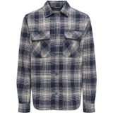 Only & Sons - Onscedric Life Check - Overhemd - Navy Blazer