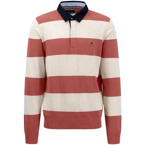 Fynch Hatton - 1312682 - Lange Mouw Poloshirt - Orient Red