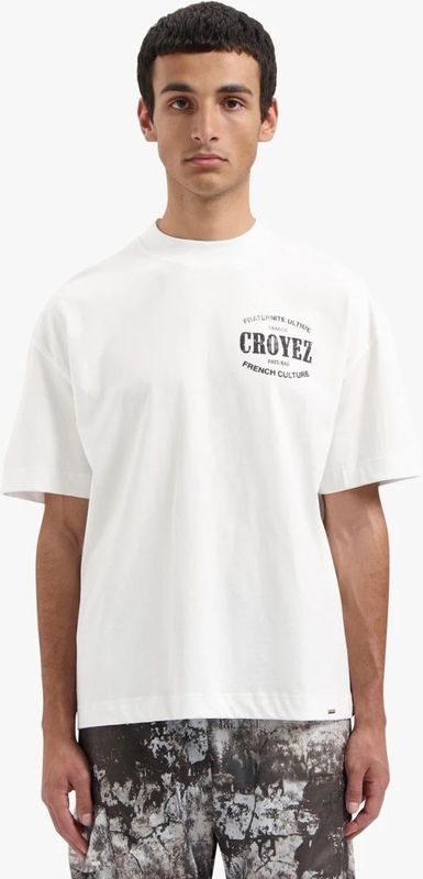 Croyez - Oversized Stamp T-Shirt - Wit