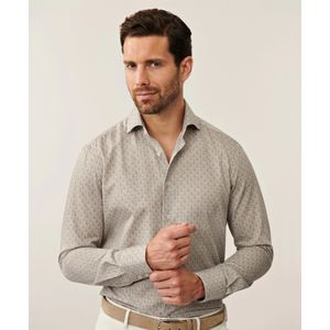 Cavallaro Napoli - Overhemd - Zand - Mertoni Slim Fit