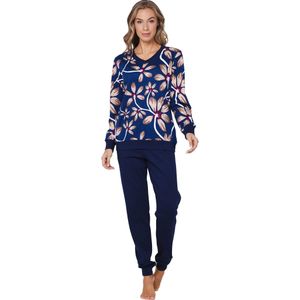 Pastunette Premium - Pyjama - Donkerblauw - Midnight Bloom - Katoen - Interlock