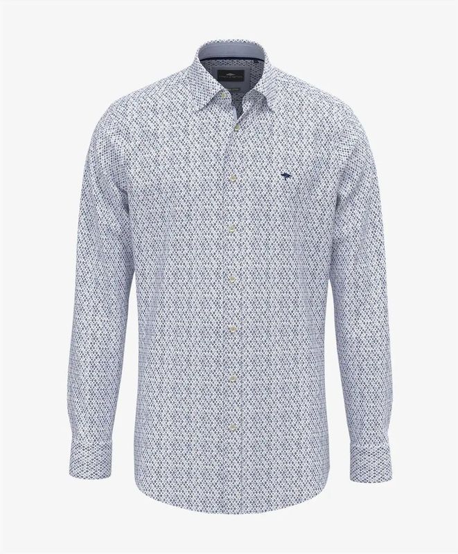 Fynch Hatton - 15088733 - Overhemd - Gestippeld - Met Lange Mouwen