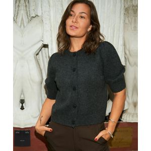 Neo Noir - Vest Trudy - Grijs Dessin - Erotische Kleding