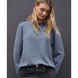 Street One - Silk-Look Shirt - Blauw - Dames