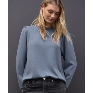 Street One - Silk-Look Shirt - Blauw - Dames