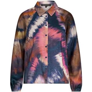 Tramontana - Blouse - Blauw - Rechte Pasvorm - Lange Mouwen