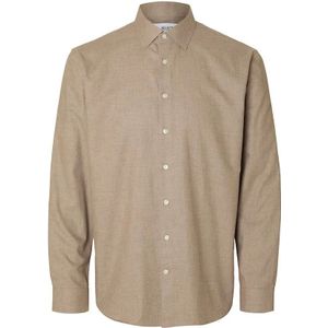 Selected - Leo Heather - Overhemd - Regular Fit - Lange Mouwen