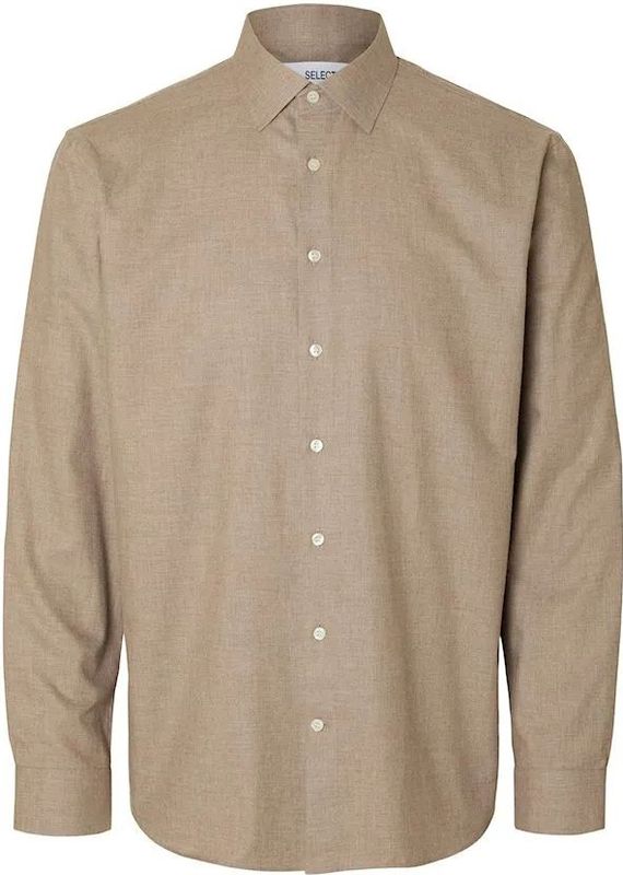 Selected - Leo Heather - Overhemd - Regular Fit - Lange Mouwen