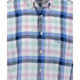 Fynch Hatton - Summer Linen Check - Overhemd - Korte Mouwen