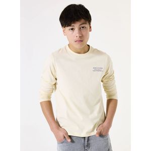 GARCIA - T-shirt - Bruin - Longsleeve - Ronde Hals - Lange Mouwen - Regular Fit